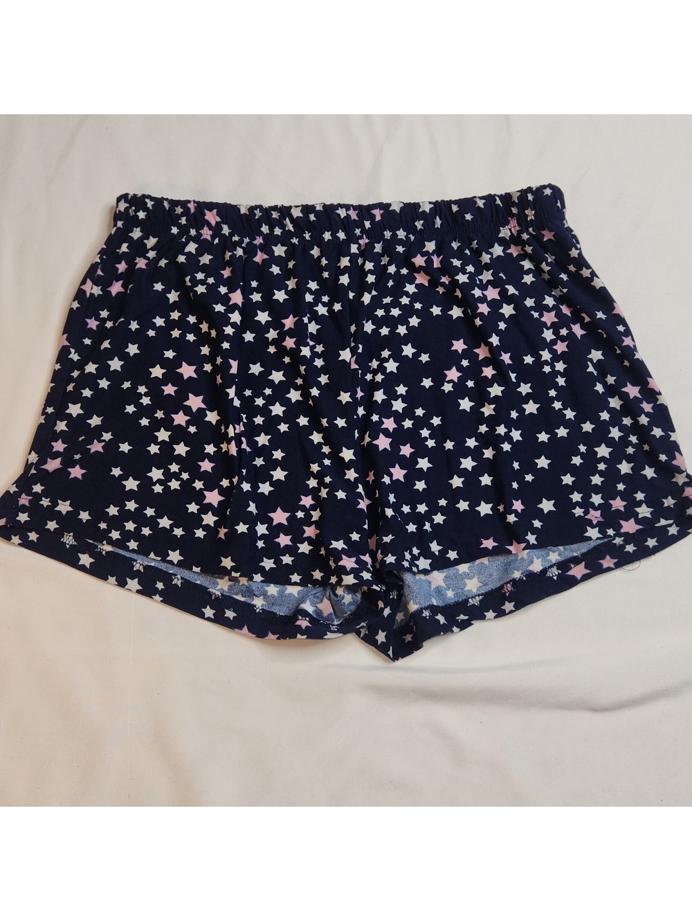 Navy star print shorts